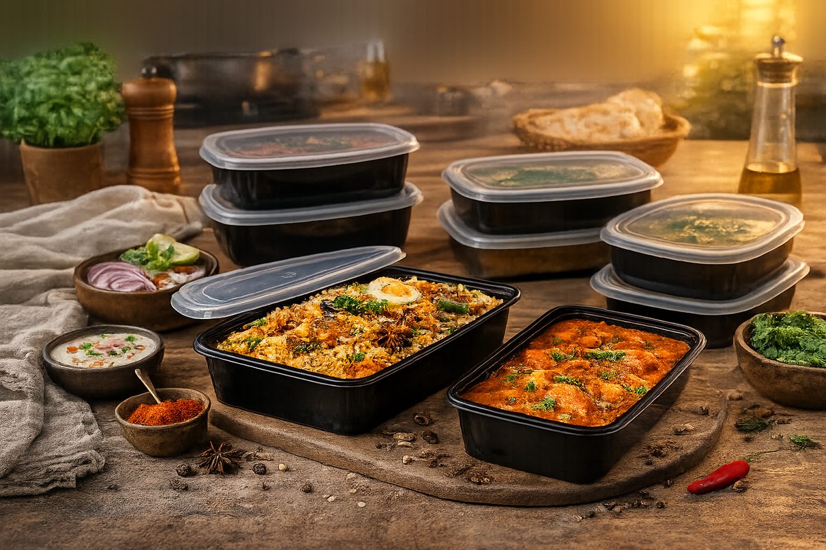 600 ML or 750 ML Containers — disposable PP food container from Chennai Packs
